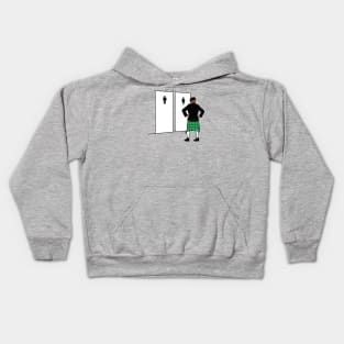 Funny St Patrick's Day kilt bagpipe player Irish Kids Hoodie